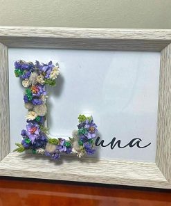 Letra de flores personalizados