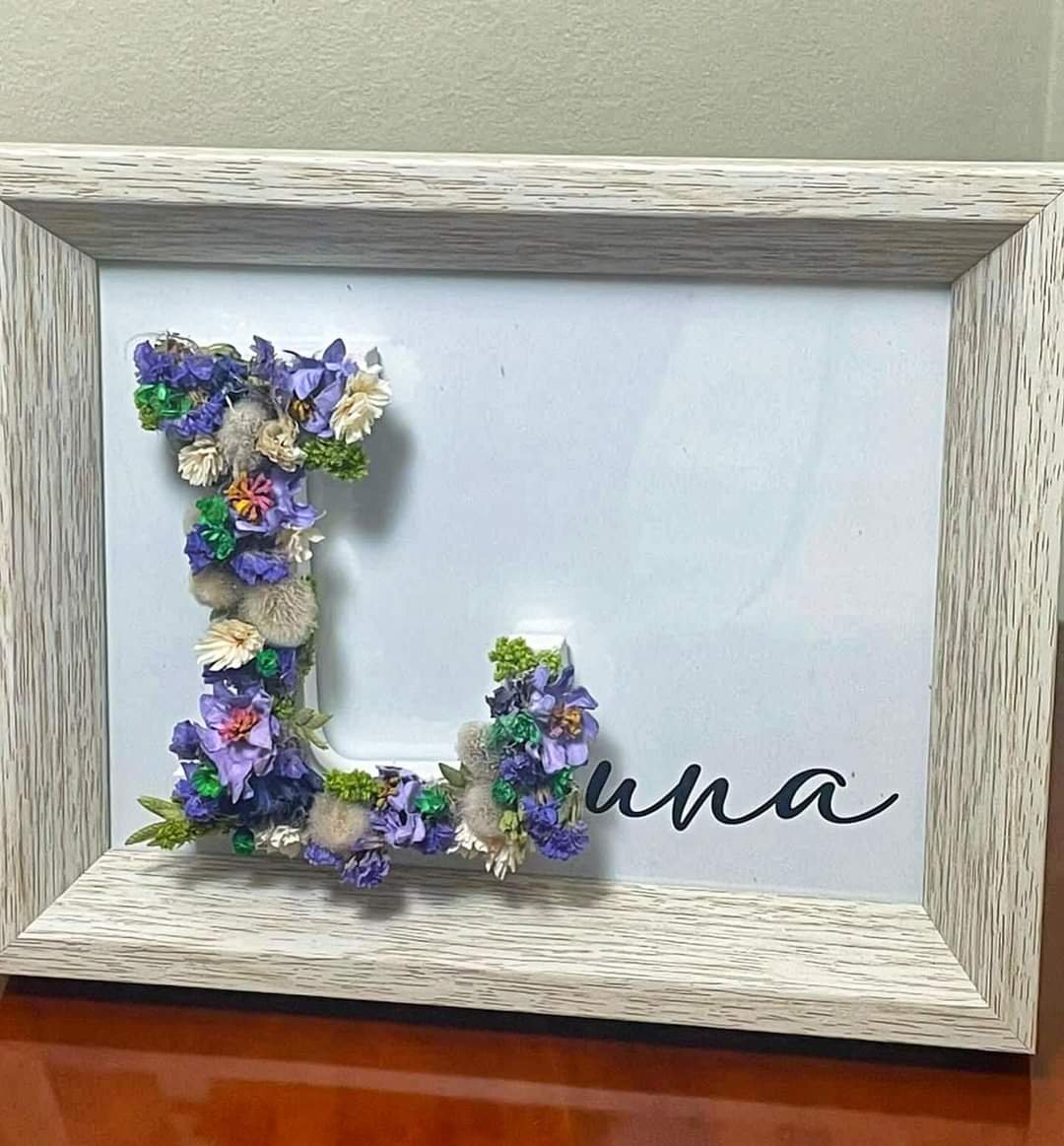Letra de flores personalizados