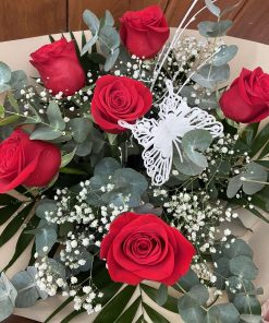Ramo de 6 rosas rojas