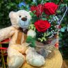 Rosas rojas + Osito de peluche