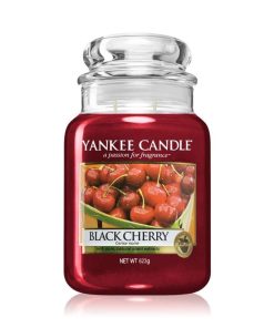 Black Cherry - Vela perfumada grande. Yankee Candle