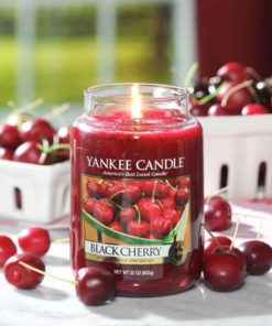 Black Cherry - Vela perfumada grande. Yankee Candle