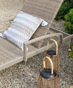 LAMPARA SOLAR BAMBU LED